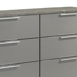 Elara - Dresser With Spacious Drawers - Gray