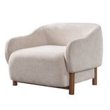 Modern Accent Chair With Recessed Arms And Tight Back