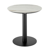 Jazmin - 3-Piece Outdoor Counter Height Bistro Dining Set - White / Black