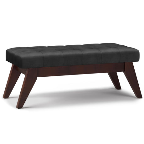 Draper - Upholstered Mid Century Tufted Ottoman Bench - Bench Ottomans - Alpine Outlets