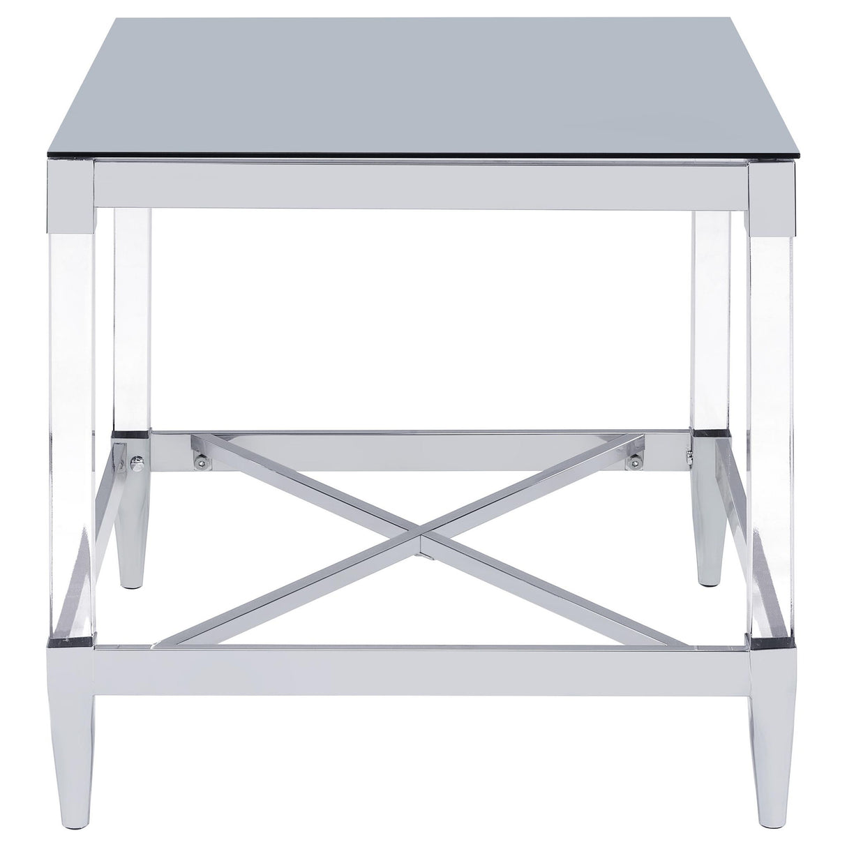 Wallingsford - 2 Piece Square Coffee And End Table Set - Chrome