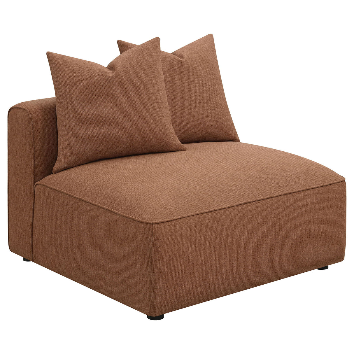 Colleen - 6 Piece Modular Sectional With Tight Seats - Terracotta