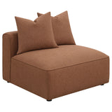 Colleen - 6 Piece Modular Sectional With Tight Seats - Terracotta