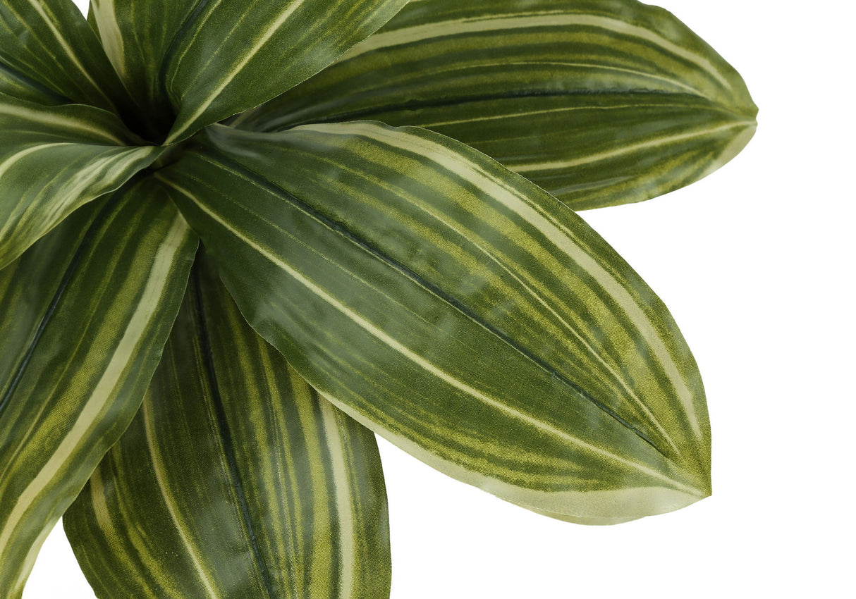 17" Tall, Artificial Plant, Dracaena, Indoor, Faux, Fake, Table, Greenery, Potted, Real Touch, Decorative - Green / Black - Plants - Alpine Outlets