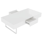 Rectangular Coffee Table With Hidden Storage