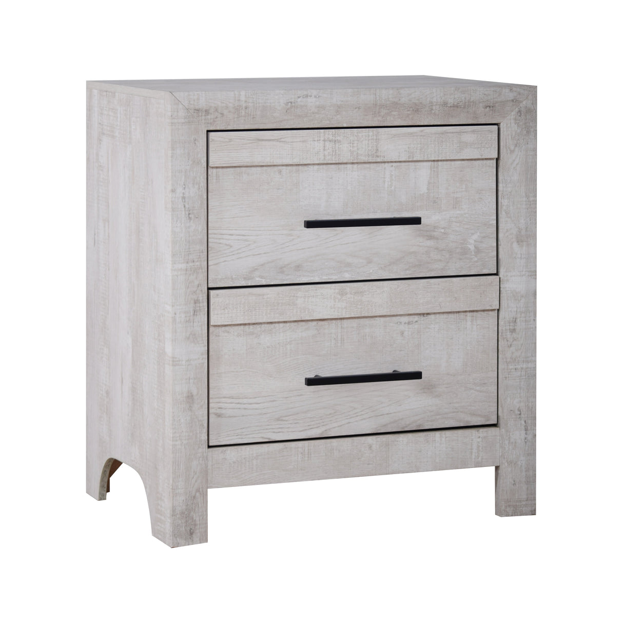 Biscayne Driftwood 2-Drawer Nightstand with English Dovetail