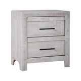 Biscayne Driftwood 2-Drawer Nightstand with English Dovetail