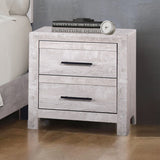 Biscayne Driftwood 2-Drawer Nightstand with English Dovetail