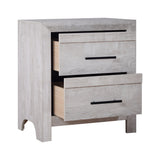 Biscayne Driftwood 2-Drawer Nightstand with English Dovetail