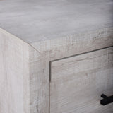 Biscayne Driftwood 2-Drawer Nightstand with English Dovetail