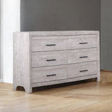 Biscayne Driftwood 6-Drawer Double Dresser