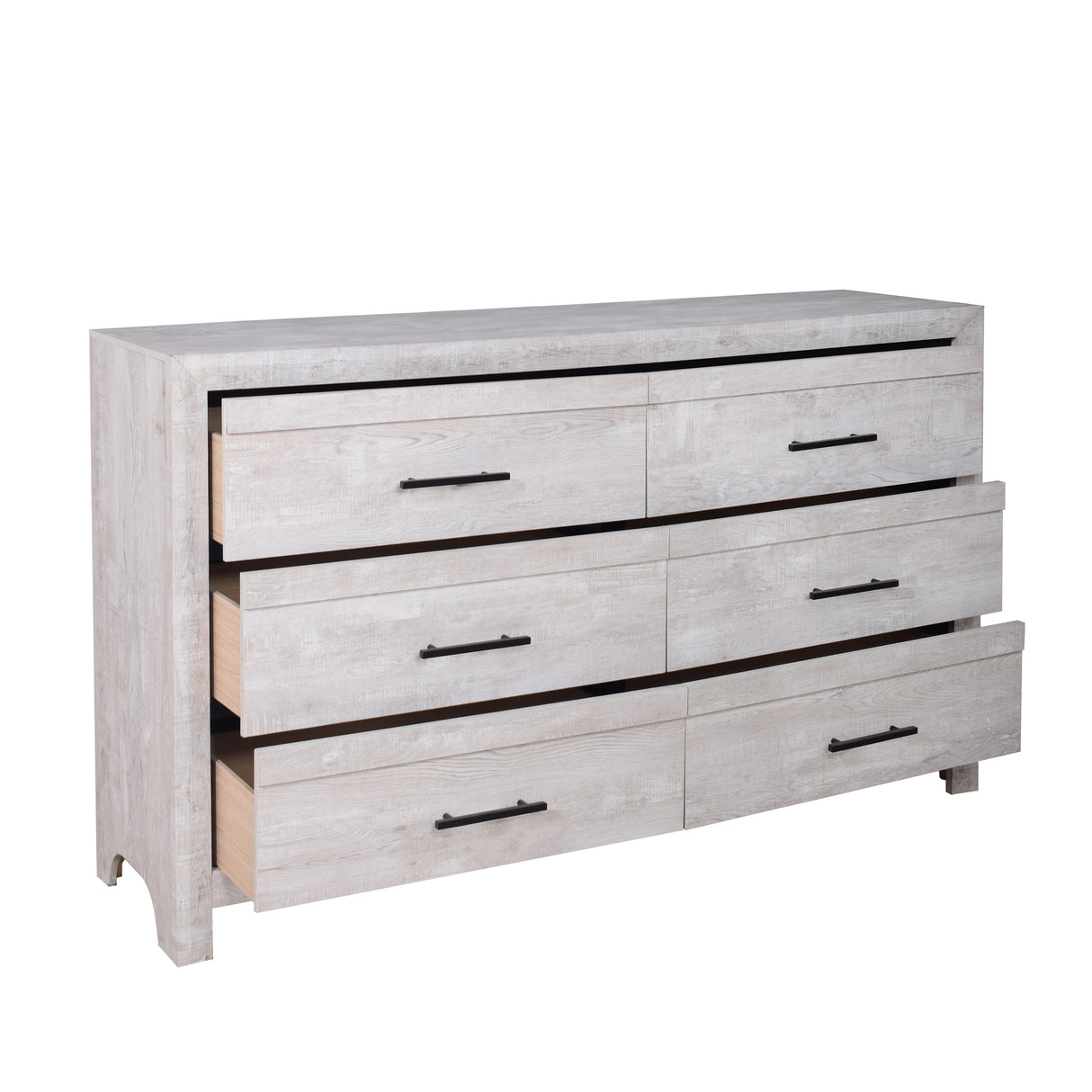 Biscayne Driftwood 6-Drawer Double Dresser