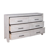 Biscayne Driftwood 6-Drawer Double Dresser