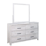 Biscayne Driftwood Square Bedroom Dresser Mirror