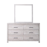 Biscayne Driftwood Square Bedroom Dresser Mirror