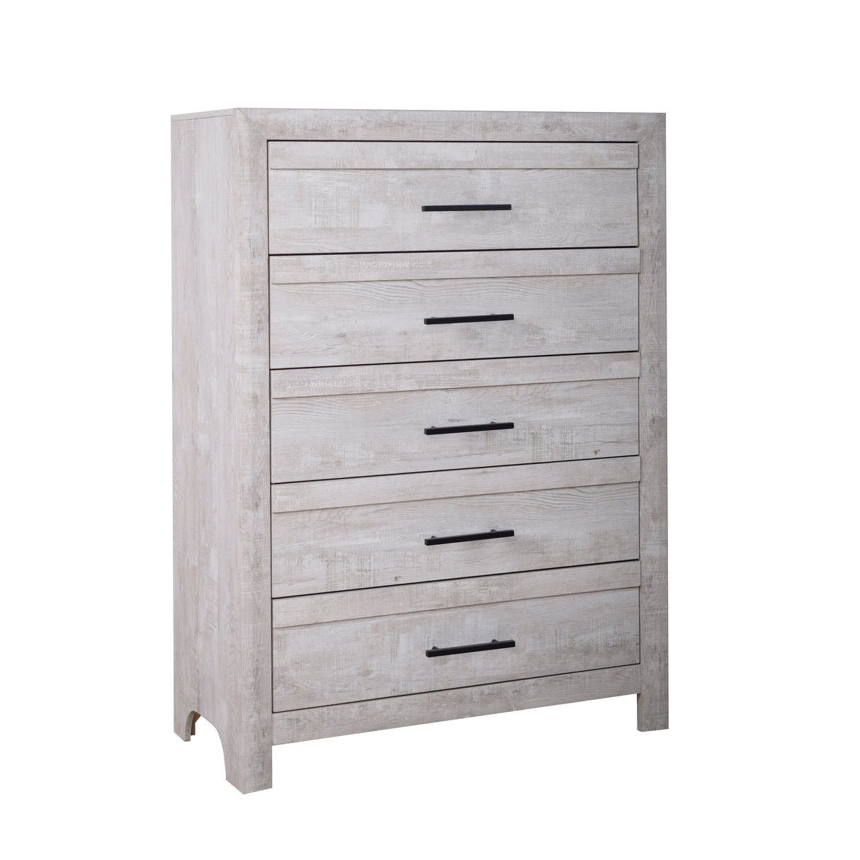 Biscayne Driftwood 5-Drawer Vertical Storage Chest
