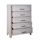 Biscayne Driftwood 5-Drawer Vertical Storage Chest