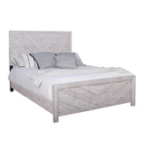 Biscayne Eastern King Bed Headboard, Footboard, and Slats - Driftwood