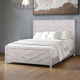 Biscayne Eastern King Bed Headboard, Footboard, and Slats - Driftwood