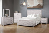 Biscayne Eastern King Bed Headboard, Footboard, and Slats - Driftwood