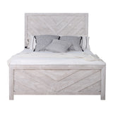 Biscayne Eastern King Bed Headboard, Footboard, and Slats - Driftwood