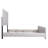 Biscayne Eastern King Bed Headboard, Footboard, and Slats - Driftwood