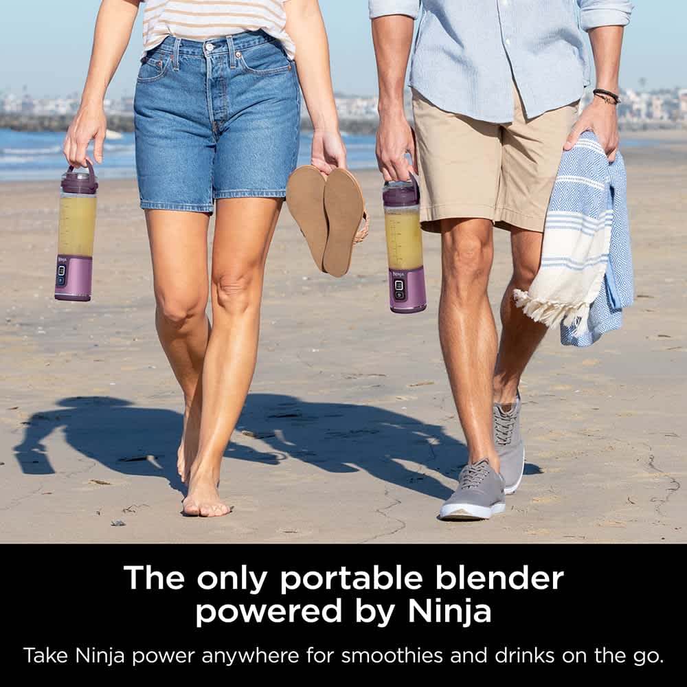 Ninja BC151PR portable blender with carry handle