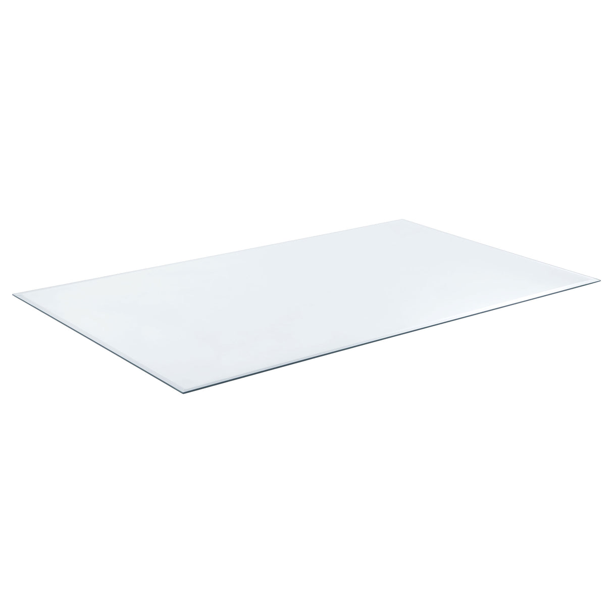 52x27-Inch Clear Tempered Glass Rectangle Table Top, 6mm