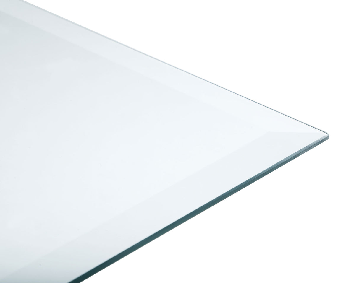 52x27-Inch Clear Tempered Glass Rectangle Table Top, 6mm