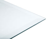 52x27-Inch Clear Tempered Glass Rectangle Table Top, 6mm