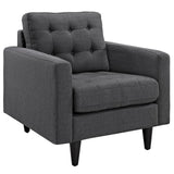 36 Inch Polyester Fabric Armchair