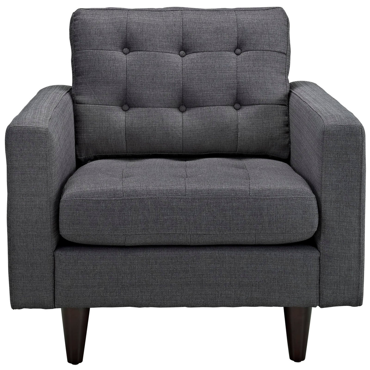 36 Inch Polyester Fabric Armchair