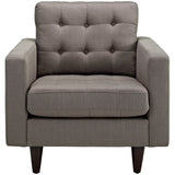 36 Inch Polyester Fabric Armchair