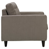 36 Inch Polyester Fabric Armchair