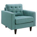 36 Inch Polyester Fabric Armchair