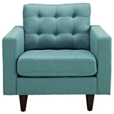 36 Inch Polyester Fabric Armchair