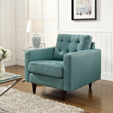 36 Inch Polyester Fabric Armchair