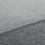 24" Natural Gray Outdoor Patio Teak Wood Ottoman