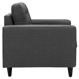 36 Inch Upholstered Fabric Button Tufted Armchair Set of 2