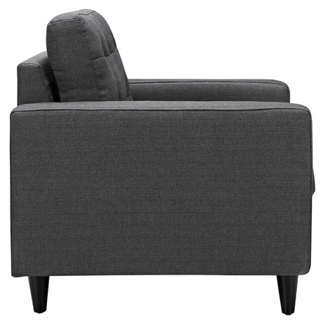 36 Inch Upholstered Fabric Button Tufted Armchair Set of 2