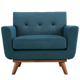 33 Inch Upholstered Fabric Button Tufted Armchair Set of 2