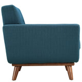 2 Piece 73" Gently Sloping Curved Upholstered Armchair and Loveseat Set