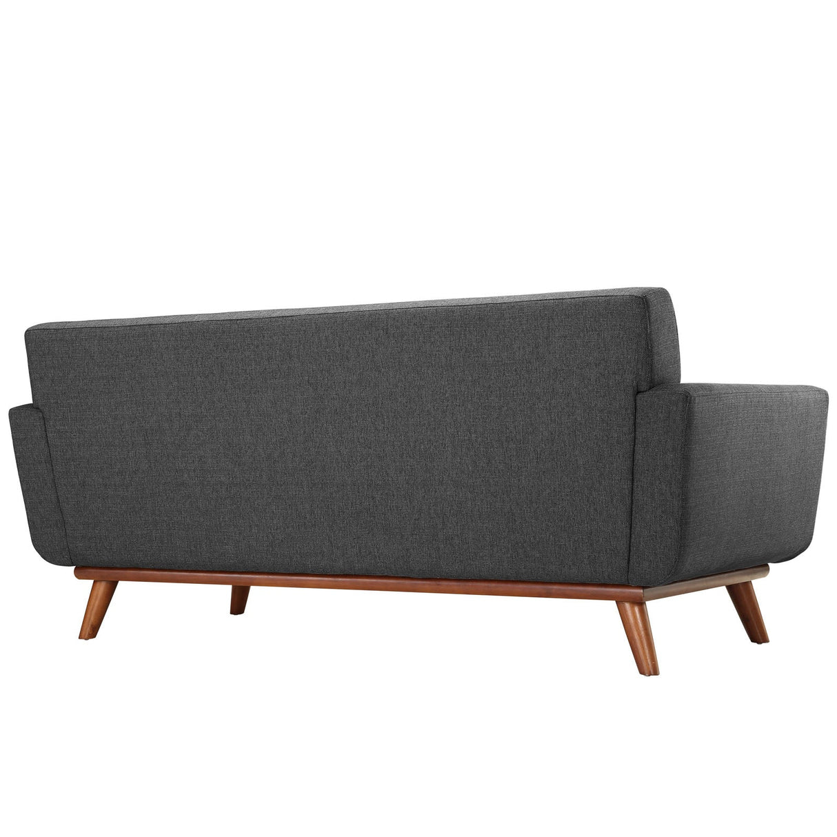 2 Piece 73" Gently Sloping Curved Upholstered Armchair and Loveseat Set