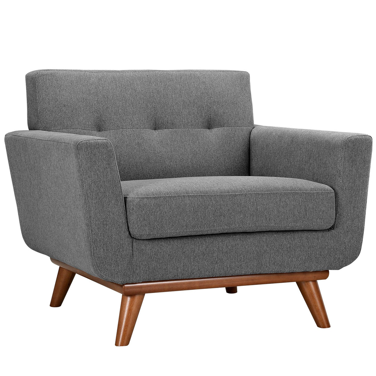 3 Piece 124" Gently Sloping Curved Upholstered Fabric Sofa Loveseat and Armchair Set