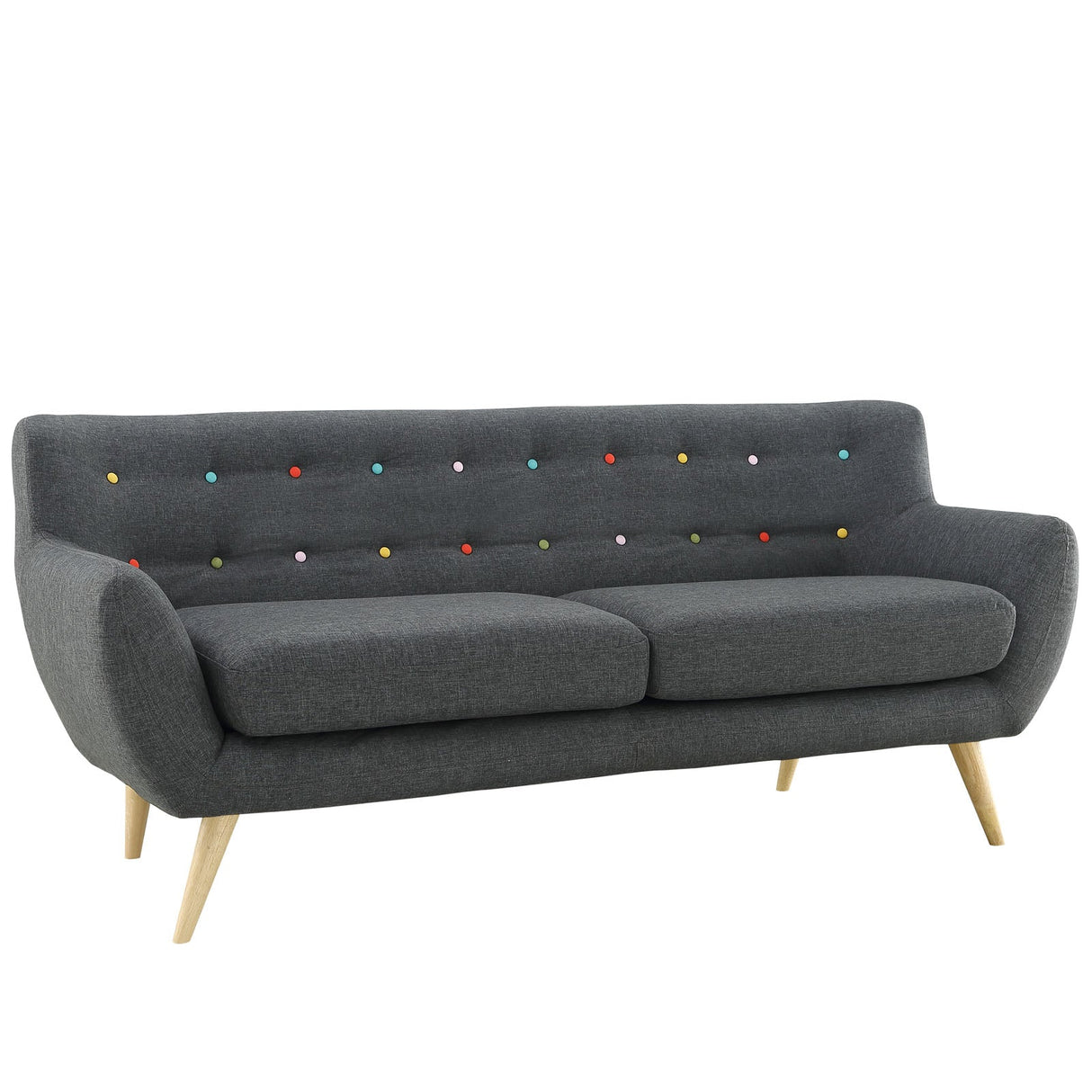 2 Piece 109" Organically Shaped Upholstered Living Room Set
