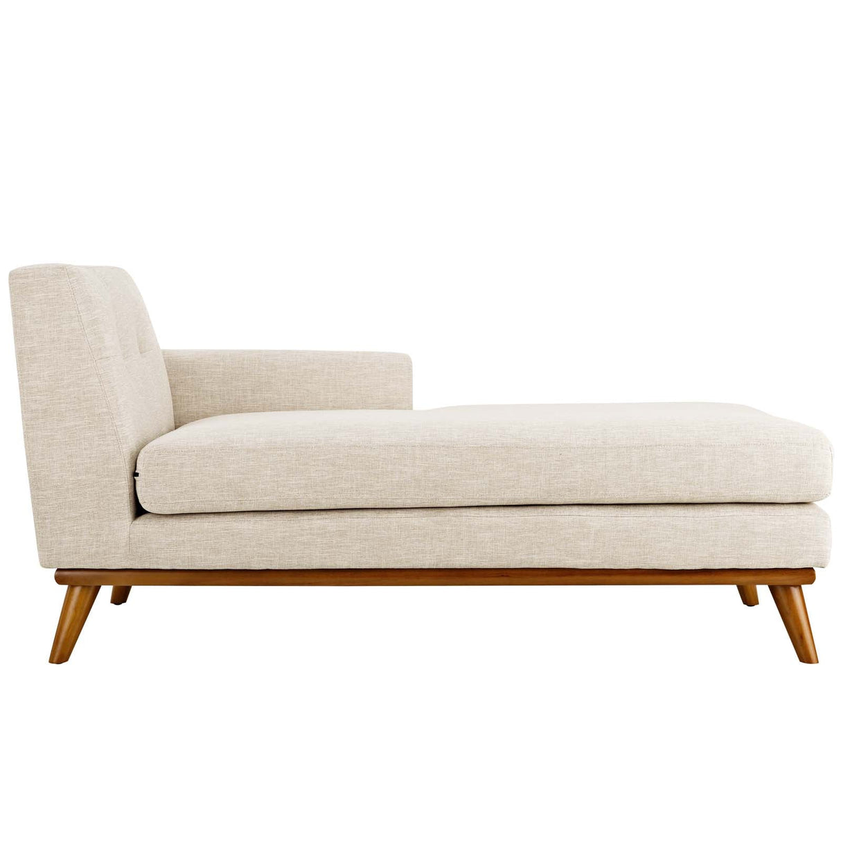 Right-Facing Upholstered Fabric Chaise 70 Inch