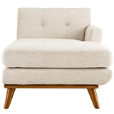 Right-Facing Upholstered Fabric Chaise 70 Inch