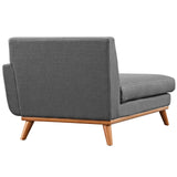 Right-Facing Upholstered Fabric Chaise 70 Inch