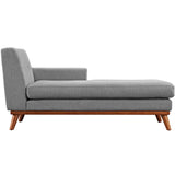 Right-Facing Upholstered Fabric Chaise 70 Inch
