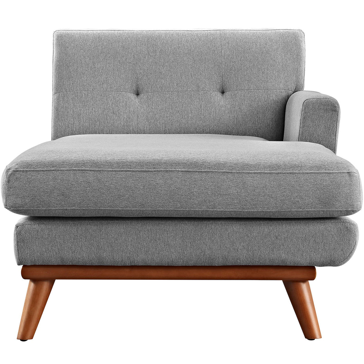Right-Facing Upholstered Fabric Chaise 70 Inch
